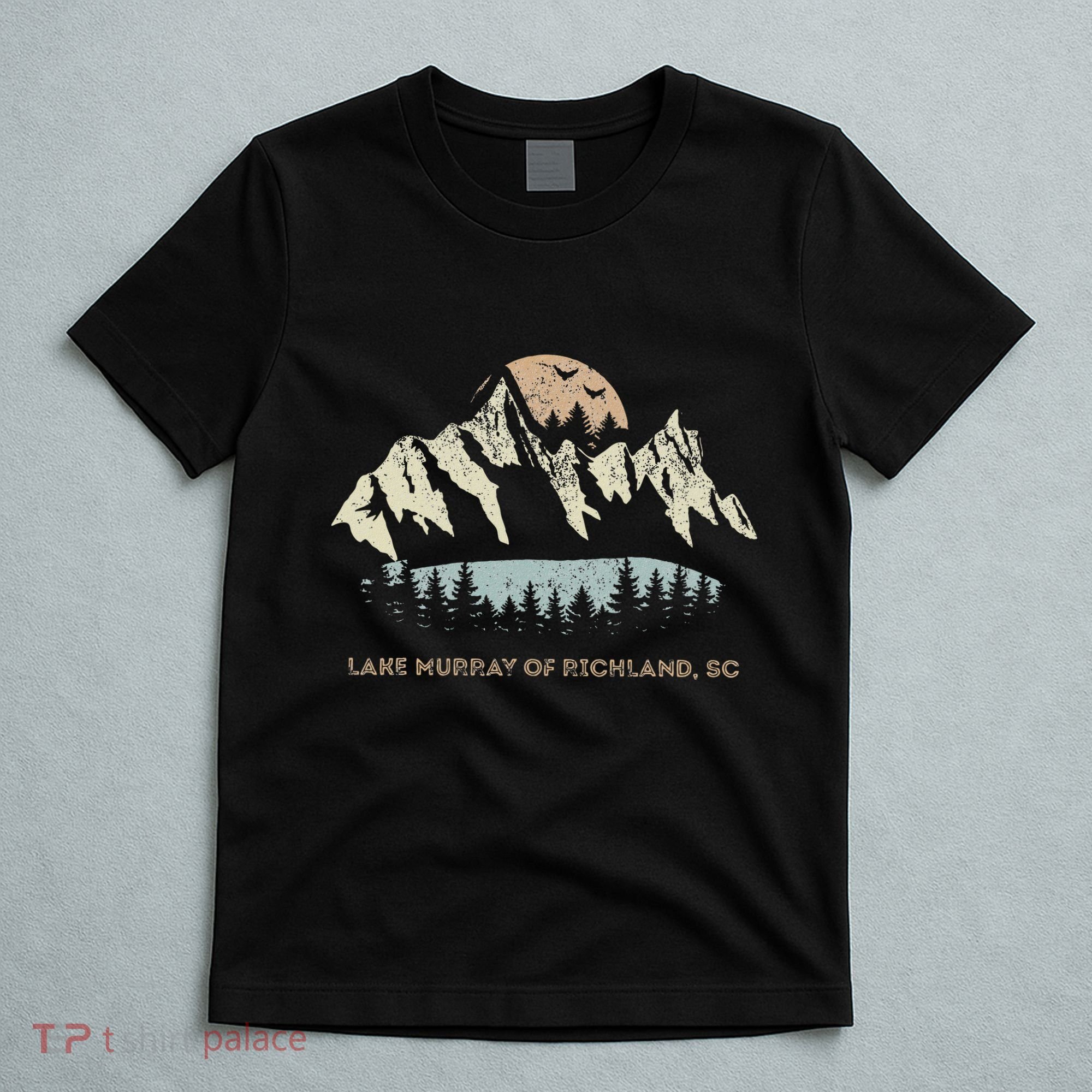 Lake Murray Of Richland South Carolina Mountain Sunset T-Shirt