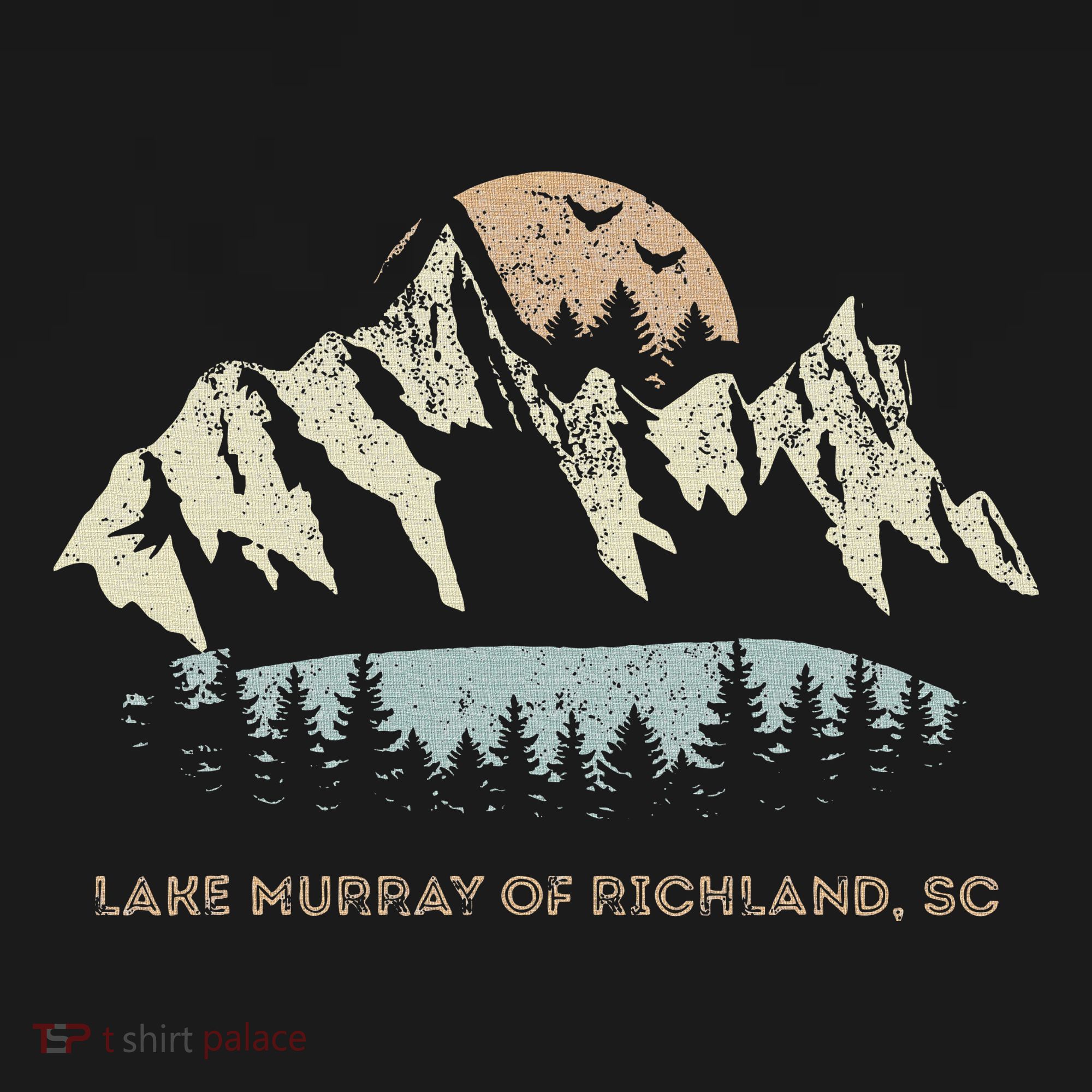 Lake Murray Of Richland South Carolina Mountain Sunset Women's Tank Top