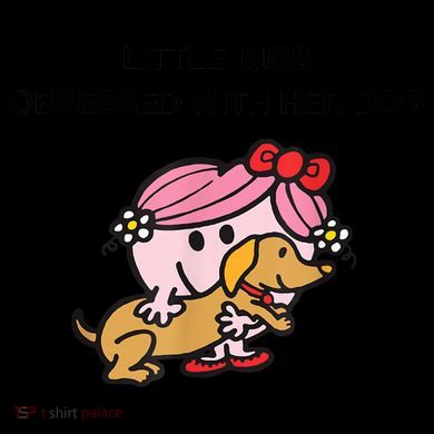 Little Miss Obsessed With Her Dog Funny Design Coffee Mug
