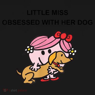 Little Miss Obsessed With Her Dog Funny Design Ornament