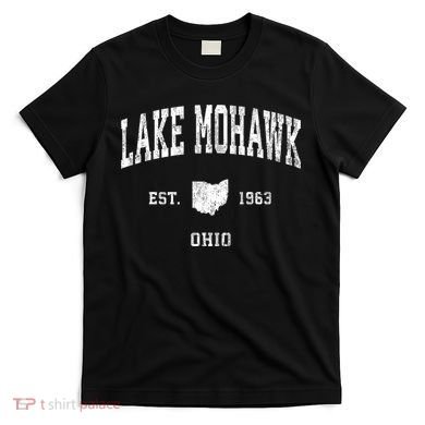 Lake Mohawk Ohio Oh Vintage Athletic T-Shirt