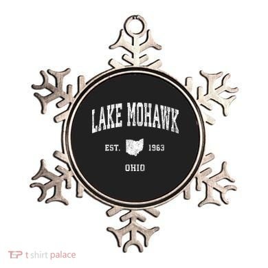 Lake Mohawk Ohio Oh Vintage Athletic Ornament