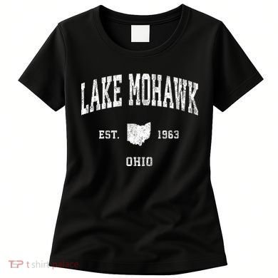 Lake Mohawk Ohio Oh Vintage Athletic Women's T-Shirt