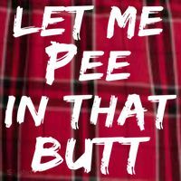 Let Me Pee In That Butt Men's Flannel Plaid Pajama Pants thumb 2