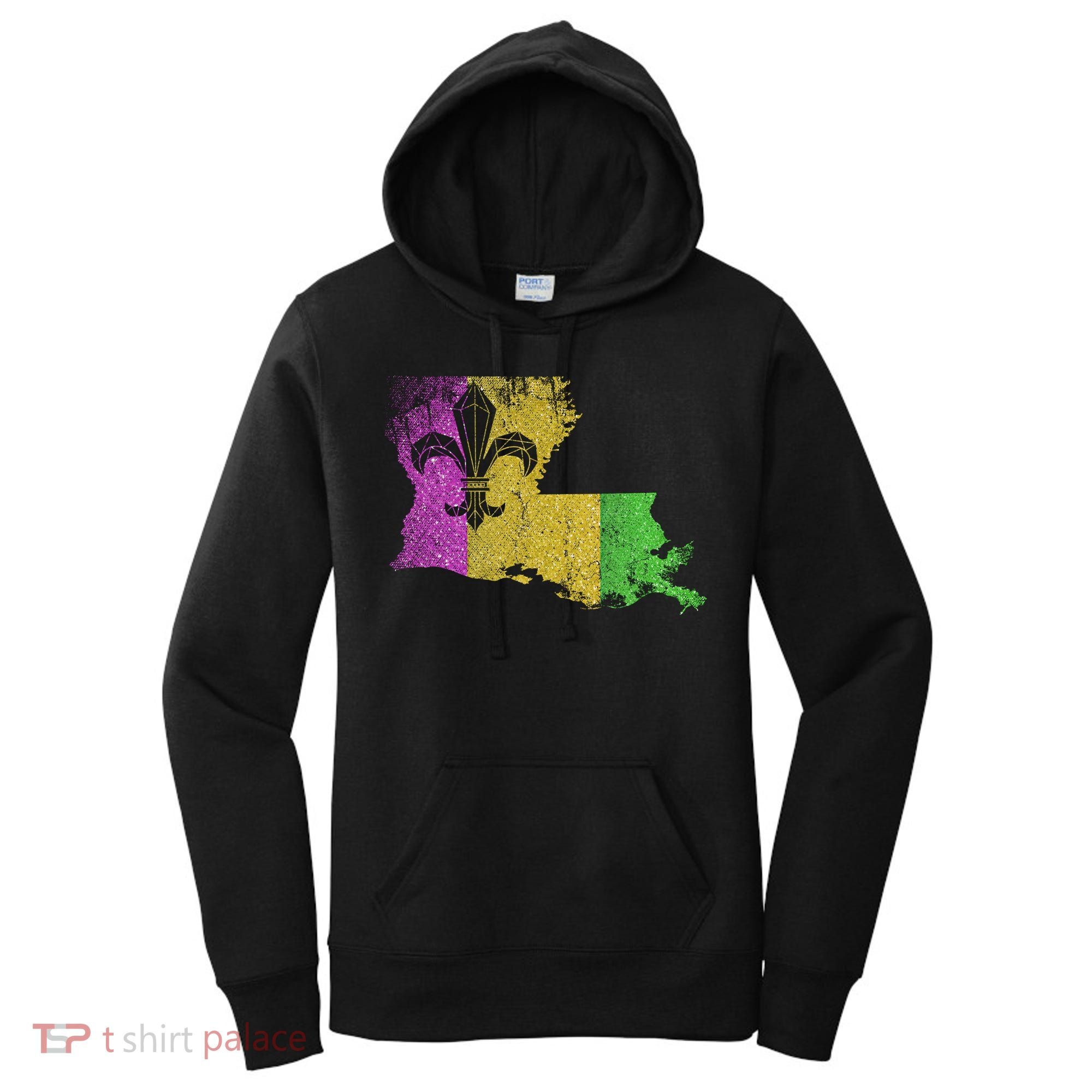 Louisiana Masquerade Parade Party New Orleans Mardi Gras Gift Women's Hoodie
