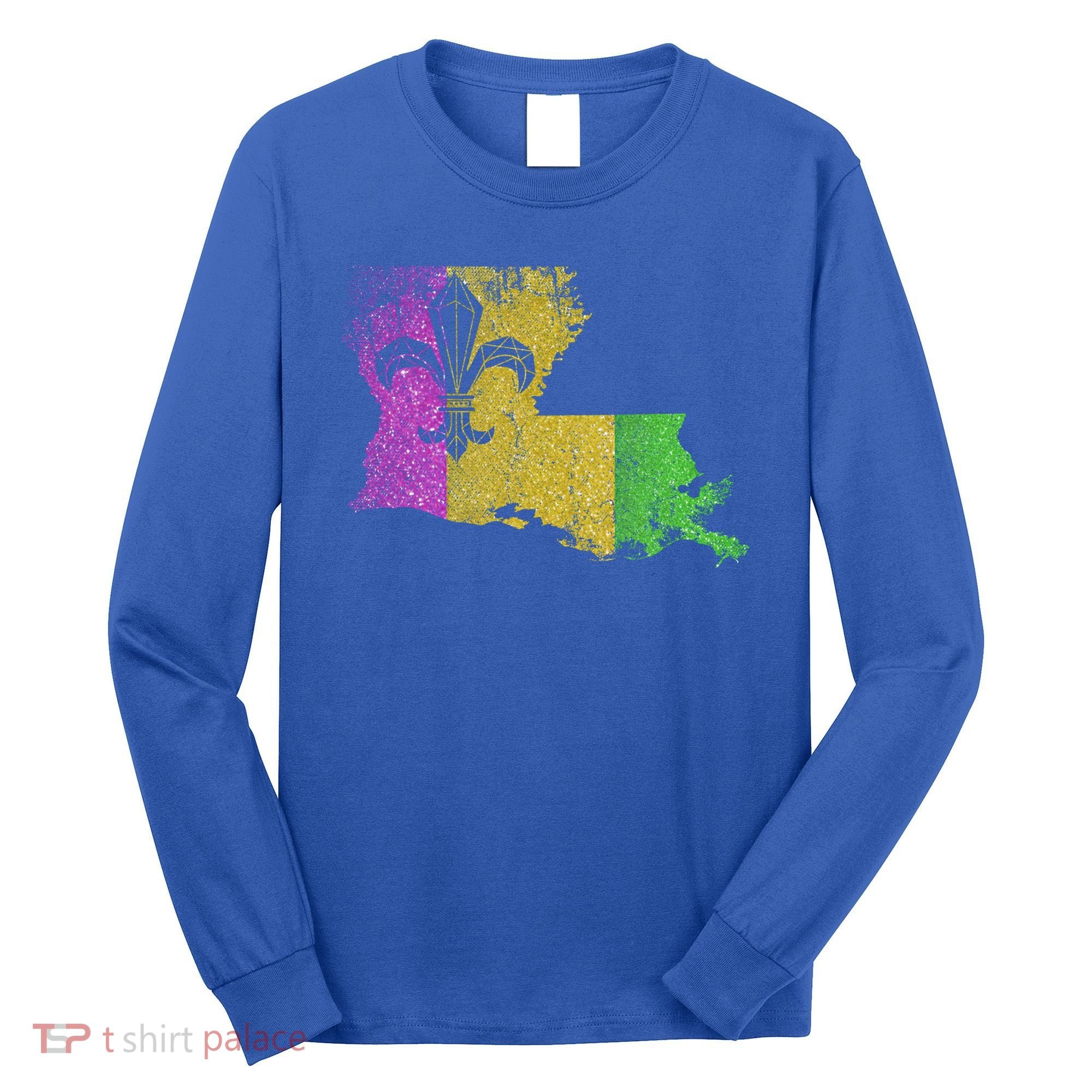 Louisiana Masquerade Parade Party New Orleans Mardi Gras Gift Long Sleeve Shirt
