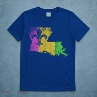Louisiana Masquerade Parade Party New Orleans Mardi Gras Gift T-Shirt thumb 5