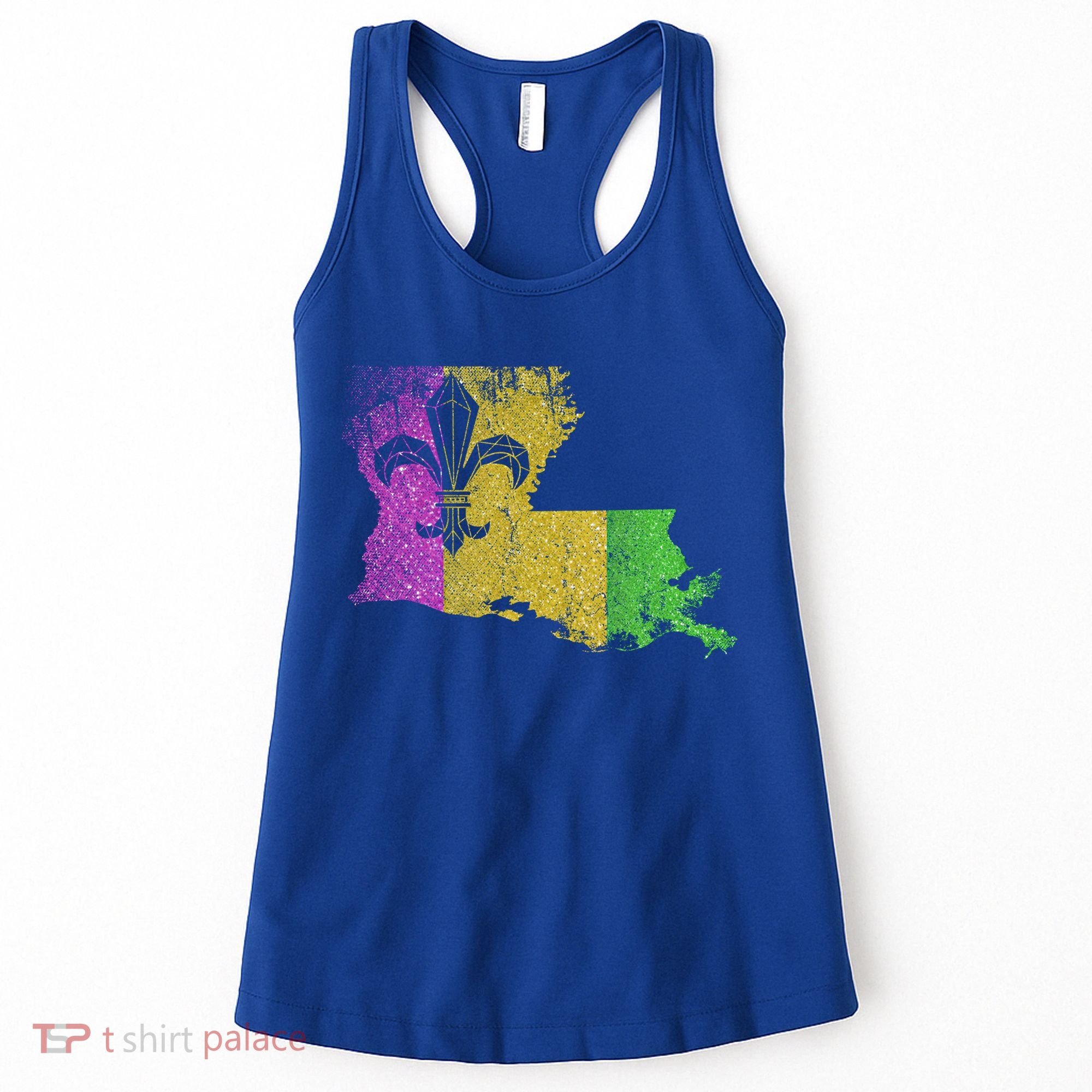 Louisiana Masquerade Parade Party New Orleans Mardi Gras Gift Women's Tank Top