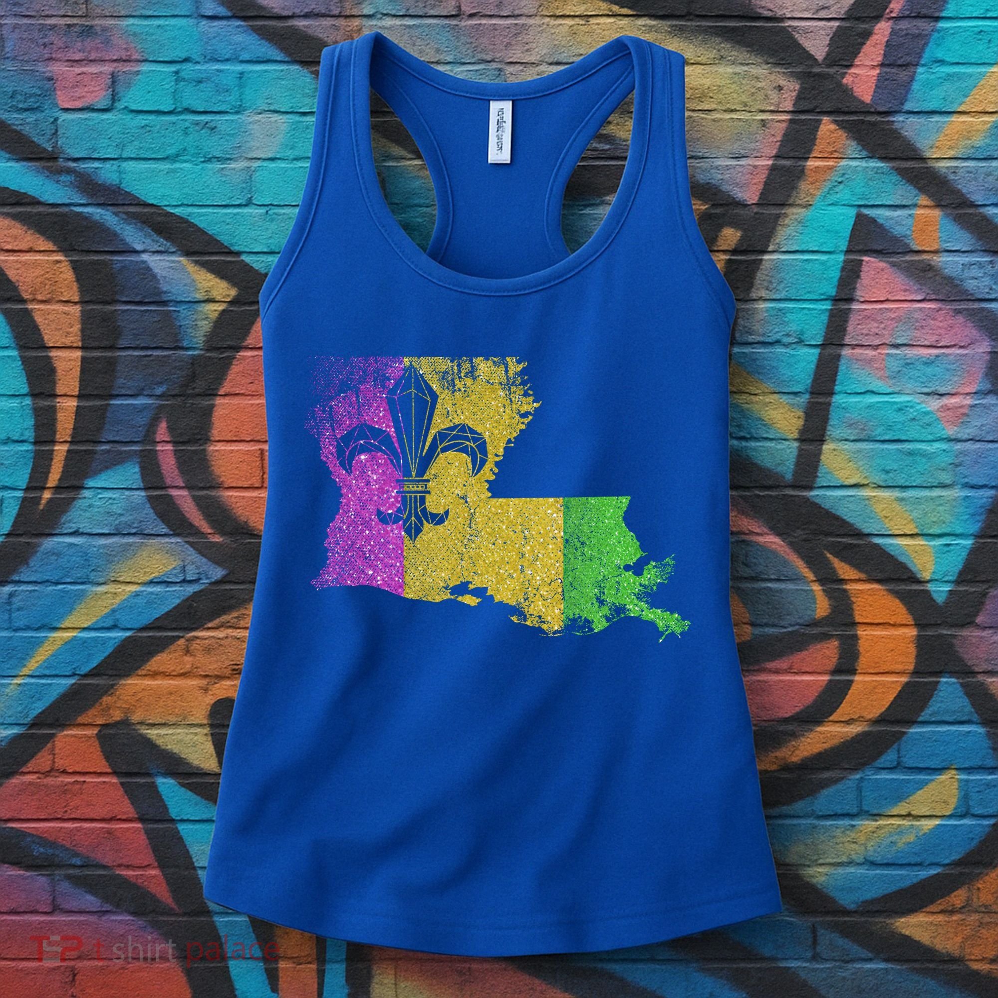 Louisiana Masquerade Parade Party New Orleans Mardi Gras Gift Women's Tank Top