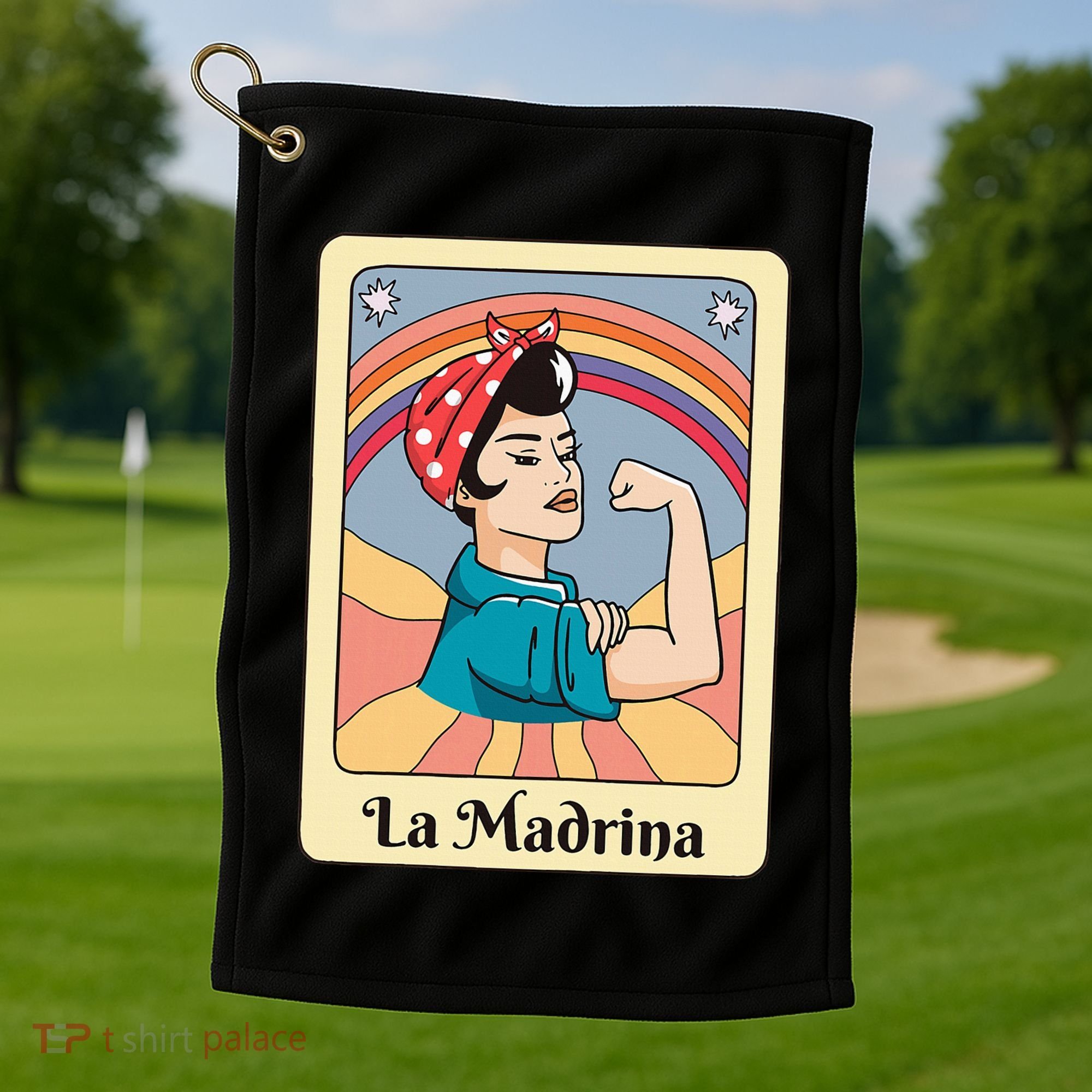 La Madrina Proposal Tarot Art Golf Towel