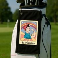 La Madrina Proposal Tarot Art Golf Towel thumb 2