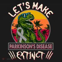 Let's Make Parkinson's Disease Extinct TRex Dinosaur Polo thumb 3