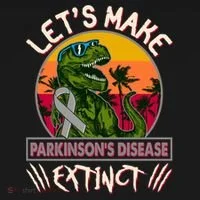 Let's Make Parkinson's Disease Extinct TRex Dinosaur Women's Hoodie thumb 2