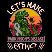 Let's Make Parkinson's Disease Extinct TRex Dinosaur Ornament thumb 1