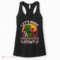 Let's Make Parkinson's Disease Extinct TRex Dinosaur Women's Tank Top thumb 0
