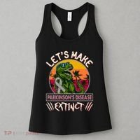 Let's Make Parkinson's Disease Extinct TRex Dinosaur Women's Tank Top thumb 3