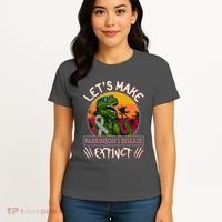 Let's Make Parkinson's Disease Extinct TRex Dinosaur Women's T-Shirt thumb 4