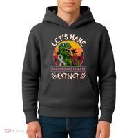 Let's Make Parkinson's Disease Extinct TRex Dinosaur Kids Hoodie thumb 4