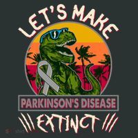 Let's Make Parkinson's Disease Extinct TRex Dinosaur Kids Hoodie thumb 5