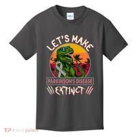 Let's Make Parkinson's Disease Extinct TRex Dinosaur Kids T-Shirt thumb 0