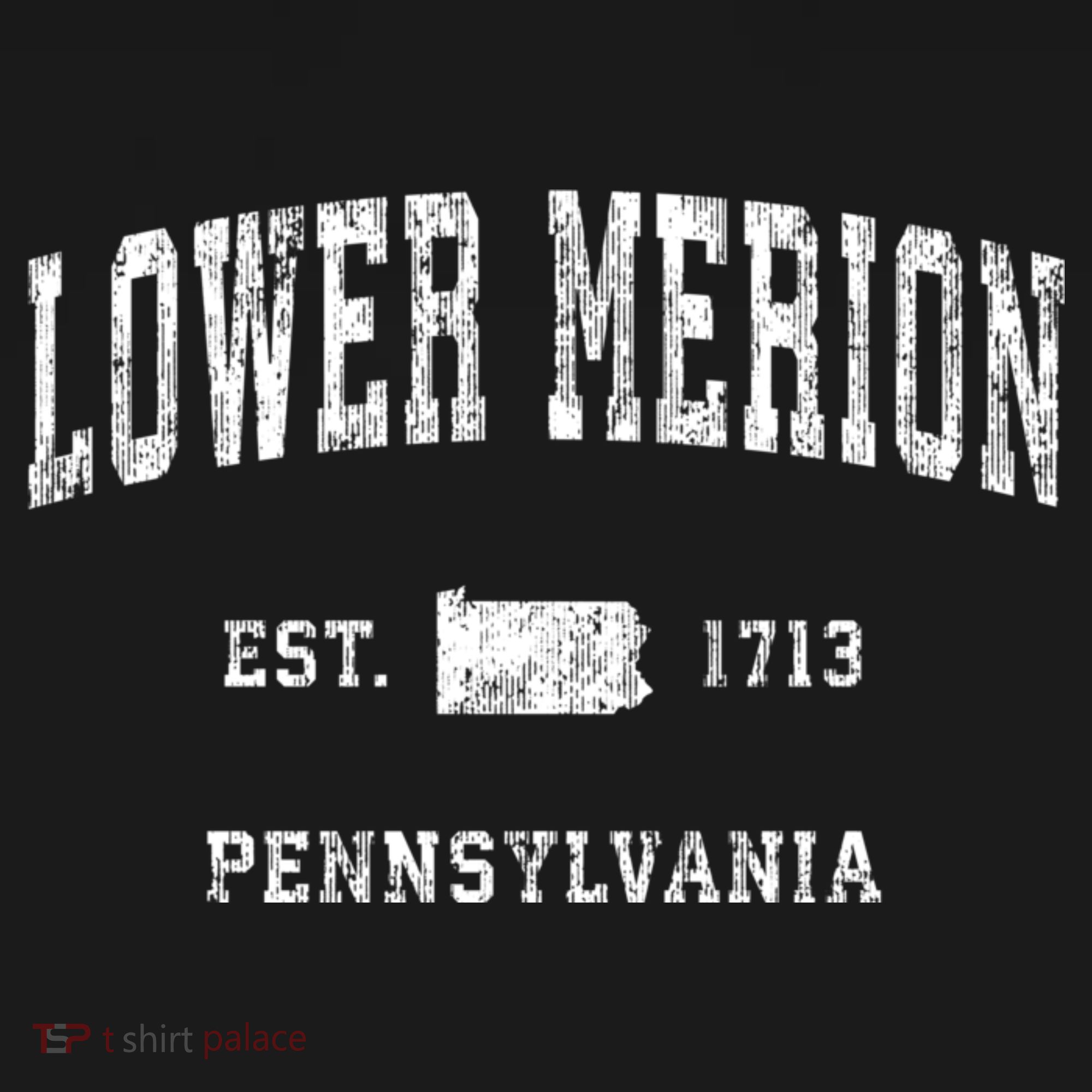 Lower Merion Pennsylvania Pa Vintage Athletic Sports T-Shirt