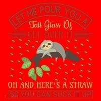 Let Me Pour You A Tall Glass Of Get Over It Santa Hat thumb 1