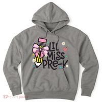 Little Miss Pre K Pencil Bow First Day Of School Hoodie thumb 0