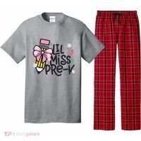 Little Miss Pre K Pencil Bow First Day Of School Pajama Set thumb 0