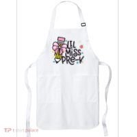 Little Miss Pre K Pencil Bow First Day Of School Apron thumb 0