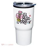 Little Miss Pre K Pencil Bow First Day Of School Tumbler thumb 0