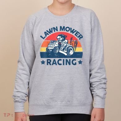 Lawn Mower Racing Lawn Mowing Funny Landscaping Women's Sweatshirt