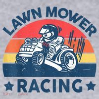 Lawn Mower Racing Lawn Mowing Funny Landscaping Women's Sweatshirt thumb 2
