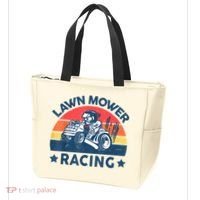Lawn Mower Racing Lawn Mowing Funny Landscaping Tote Bag thumb 3
