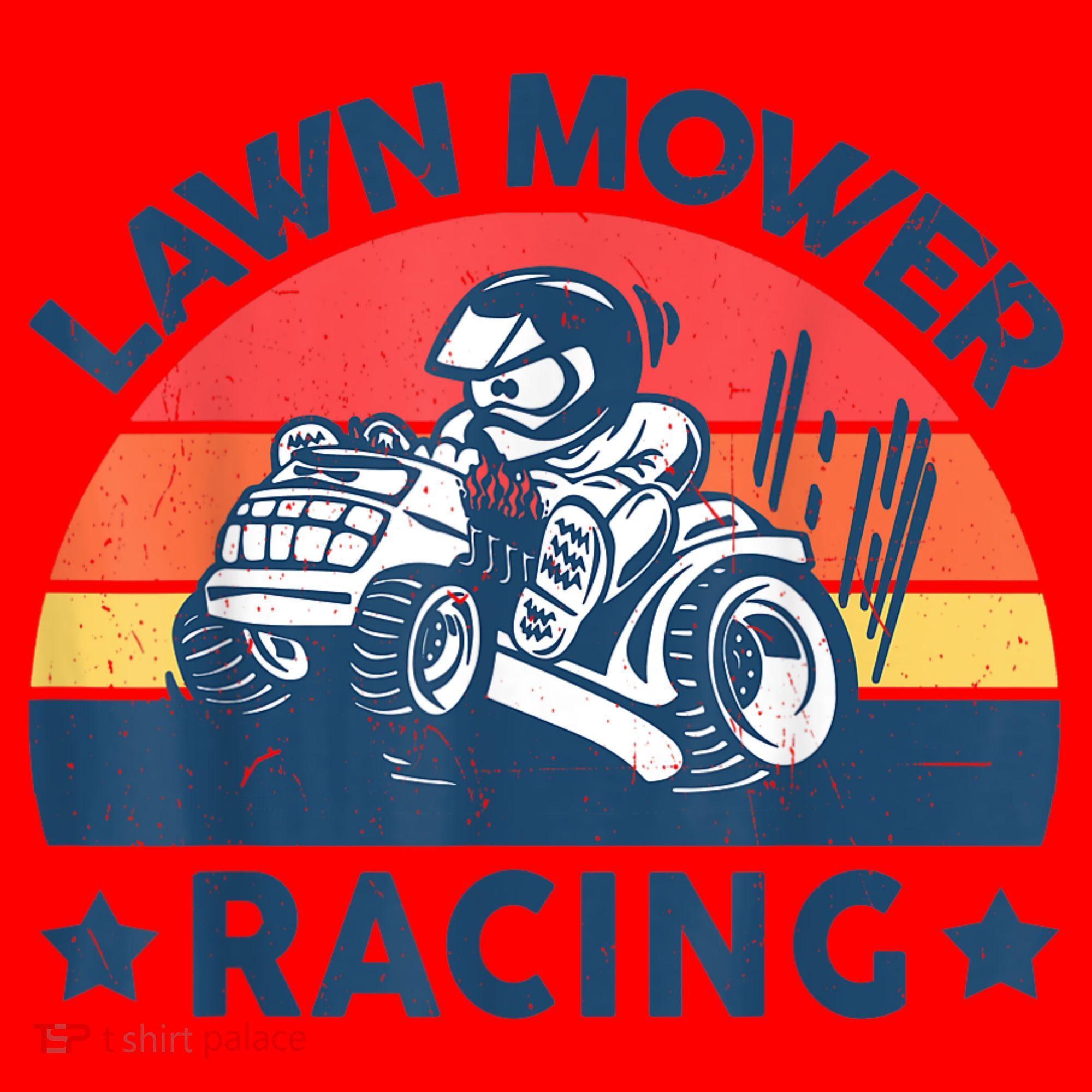 Lawn Mower Racing Lawn Mowing Funny Landscaping Santa Hat