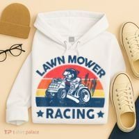 Lawn Mower Racing Lawn Mowing Funny Landscaping Hoodie thumb 4