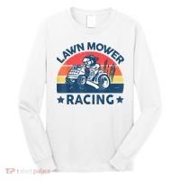 Lawn Mower Racing Lawn Mowing Funny Landscaping Long Sleeve Shirt thumb 0