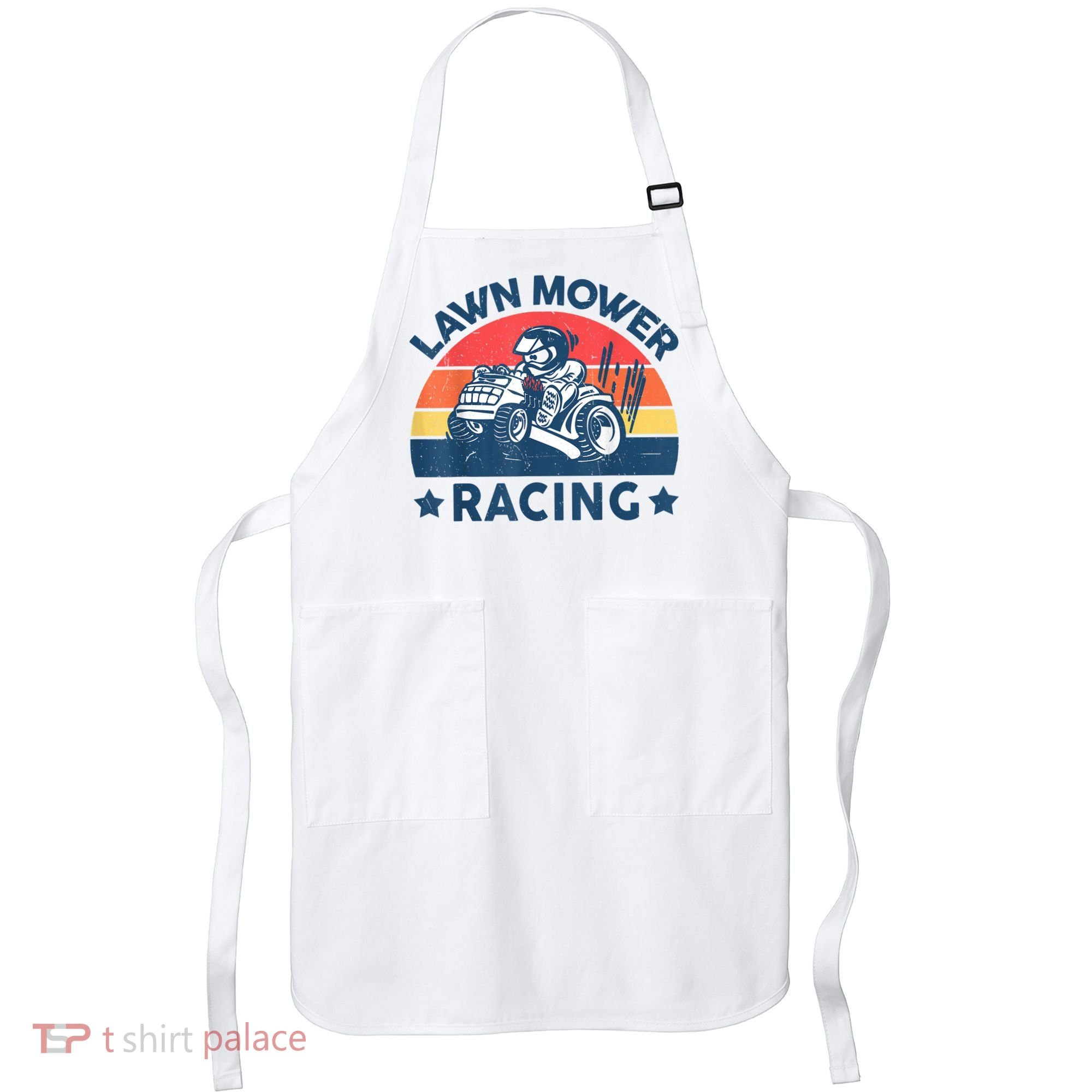 Lawn Mower Racing Lawn Mowing Funny Landscaping Apron