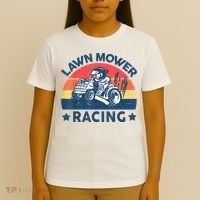 Lawn Mower Racing Lawn Mowing Funny Landscaping T-Shirt thumb 4