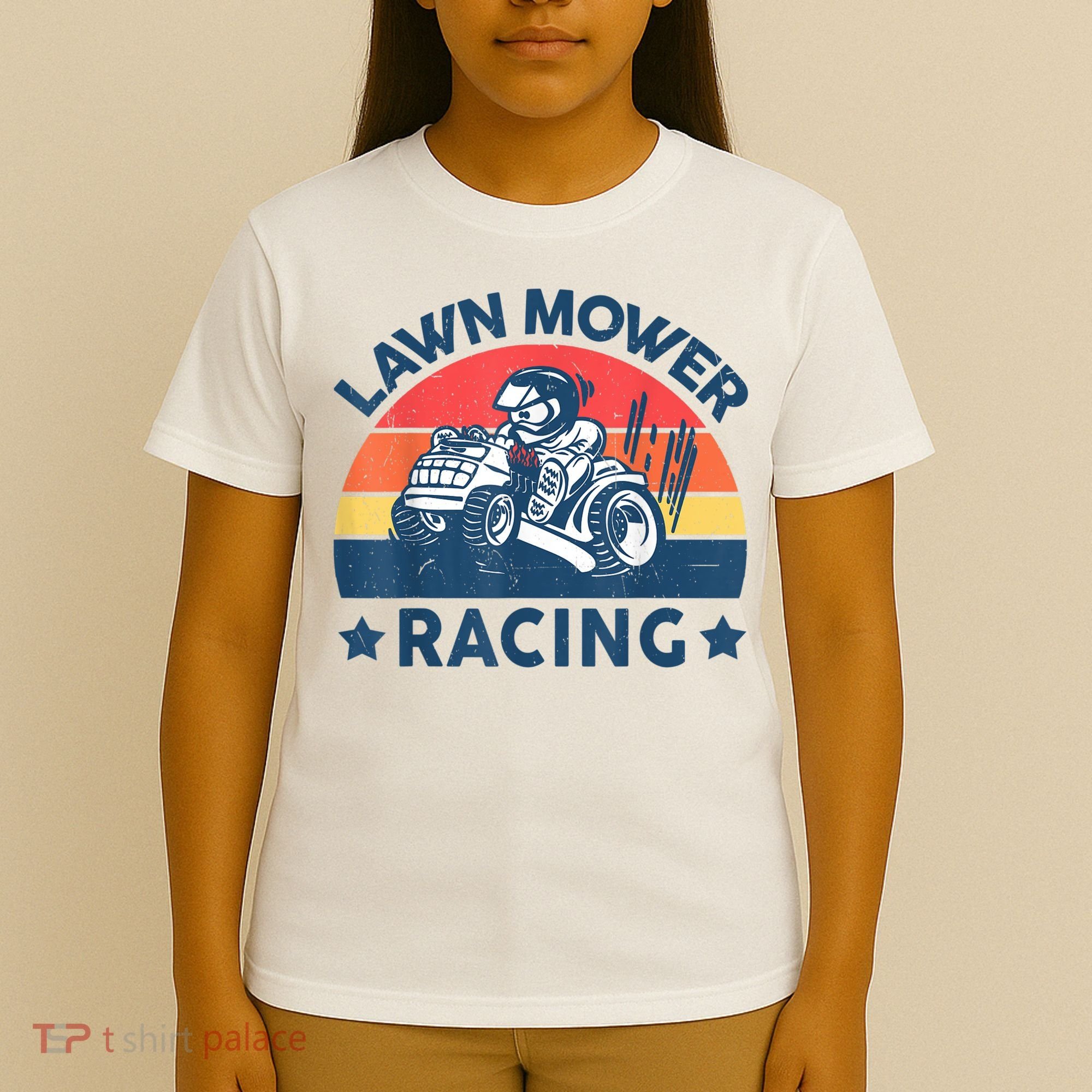 Lawn Mower Racing Lawn Mowing Funny Landscaping T-Shirt