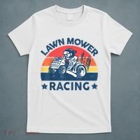 Lawn Mower Racing Lawn Mowing Funny Landscaping T-Shirt thumb 5