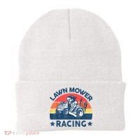 Lawn Mower Racing Lawn Mowing Funny Landscaping Beanie thumb 0