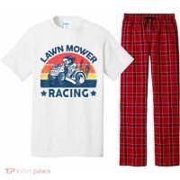 Lawn Mower Racing Lawn Mowing Funny Landscaping Pajama Set thumb 0