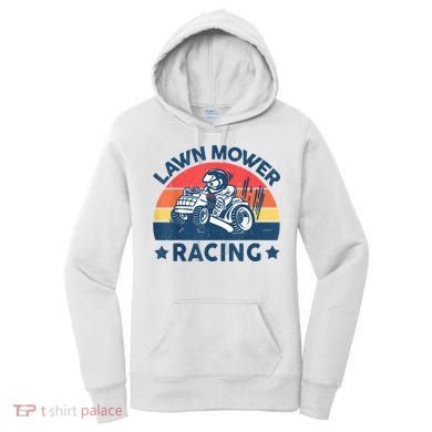 Lawn Mower Racing Lawn Mowing Funny Landscaping Women's Hoodie