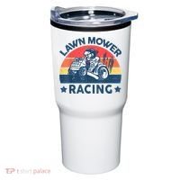 Lawn Mower Racing Lawn Mowing Funny Landscaping Tumbler thumb 0