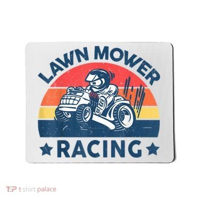 Lawn Mower Racing Lawn Mowing Funny Landscaping Mousepad