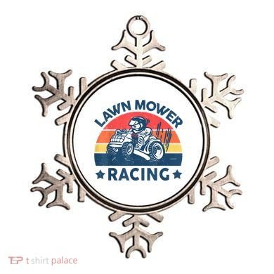 Lawn Mower Racing Lawn Mowing Funny Landscaping Ornament
