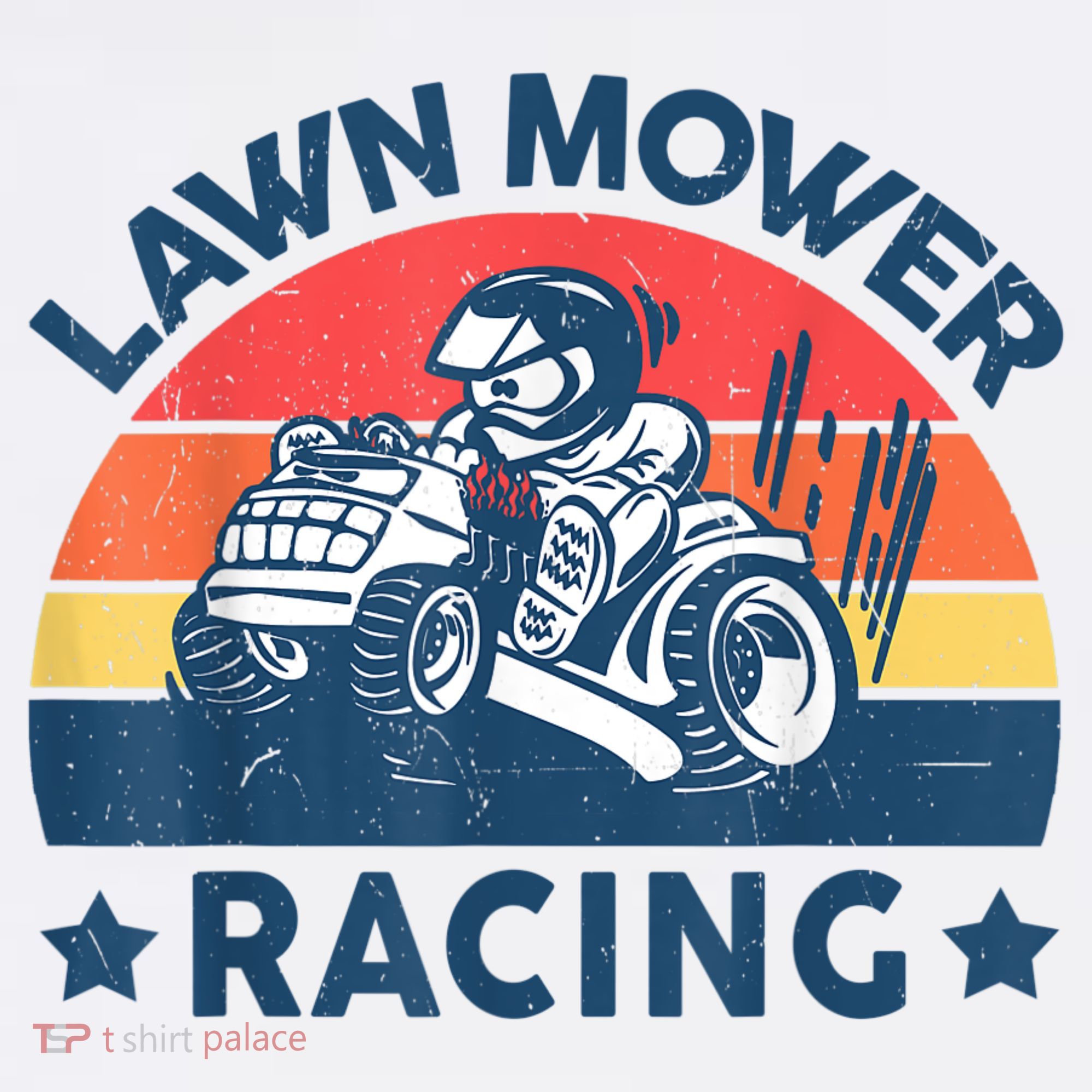 Lawn Mower Racing Lawn Mowing Funny Landscaping Women's Tank Top