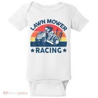 Lawn Mower Racing Lawn Mowing Funny Landscaping Baby Bodysuit thumb 0