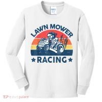 Lawn Mower Racing Lawn Mowing Funny Landscaping Kids Long Sleeve Shirt thumb 0