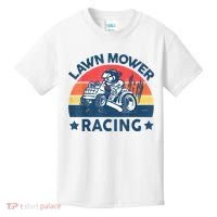 Lawn Mower Racing Lawn Mowing Funny Landscaping Kids T-Shirt thumb 0